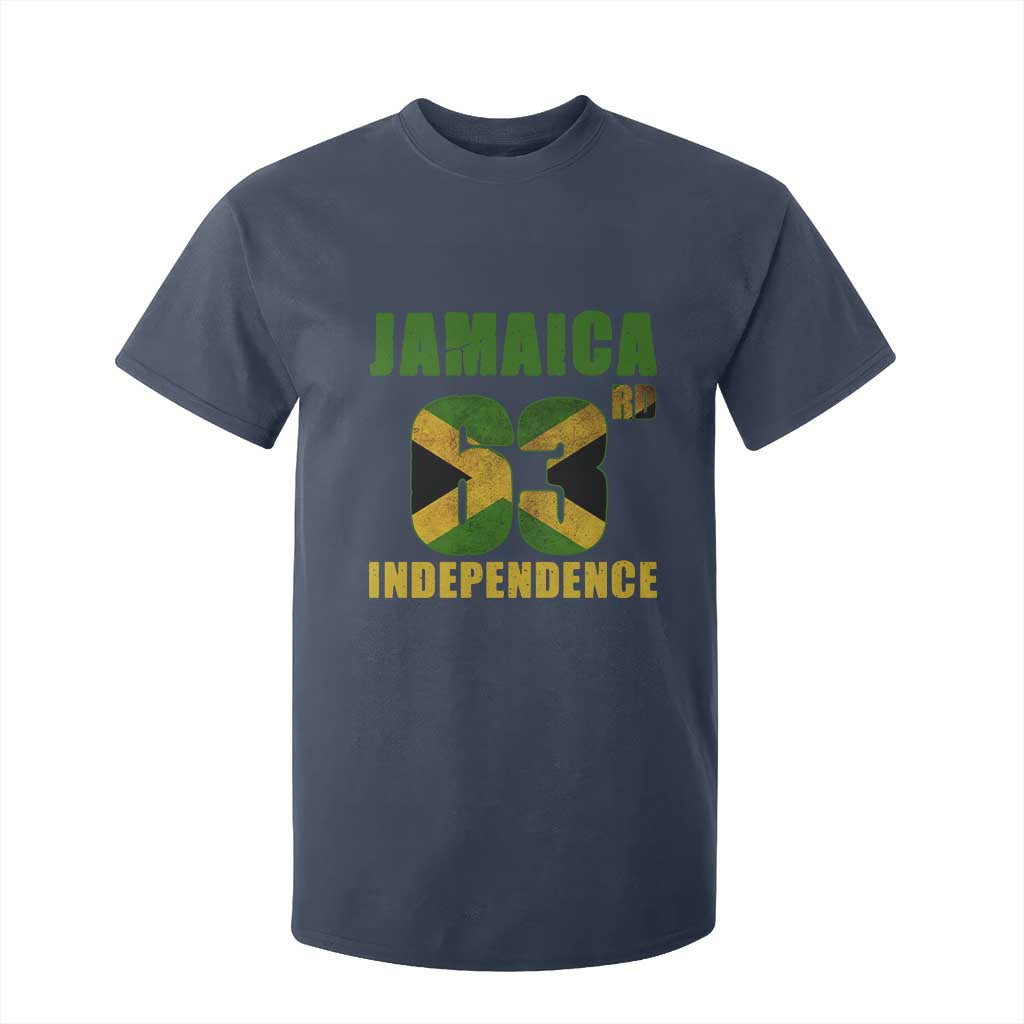 Jamaica 63rd Independence T Shirt For Kid Jamaican Pride TS11 Navy Print Your Wear