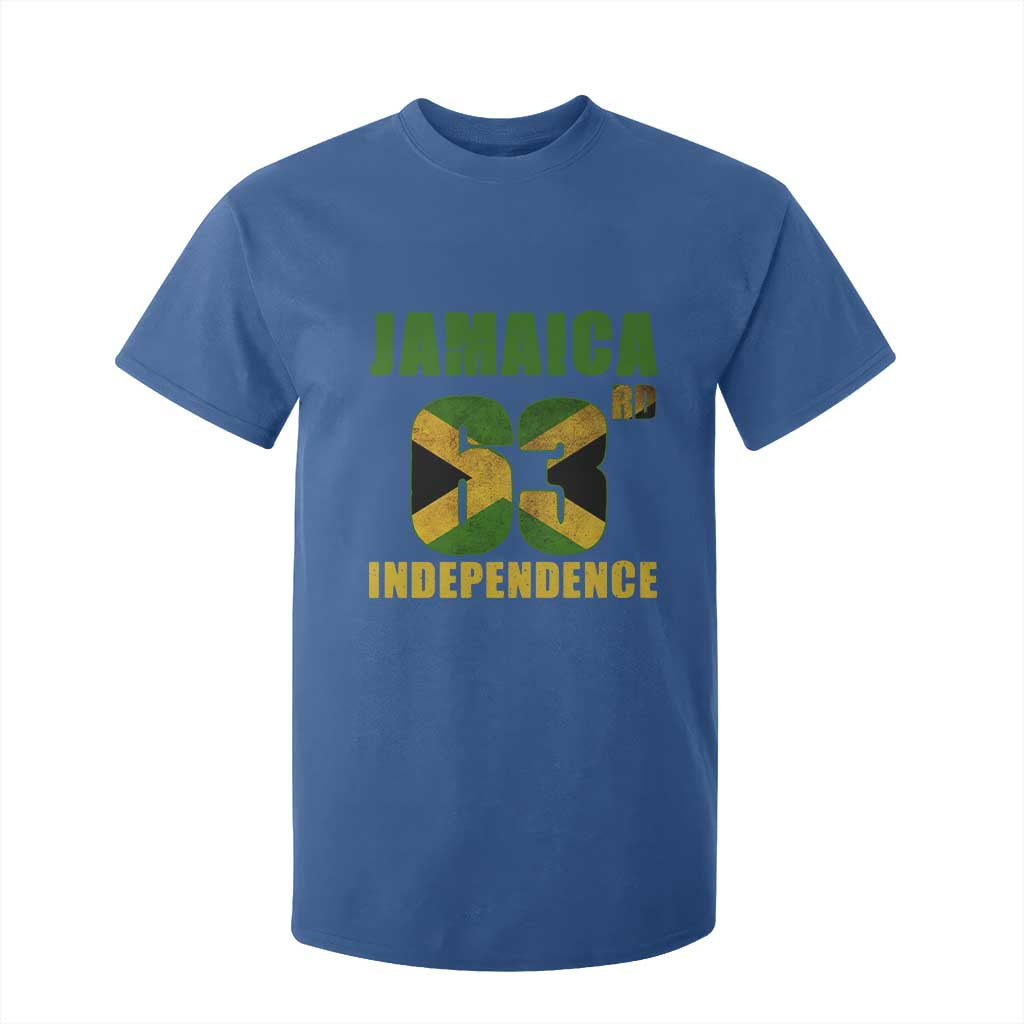 Jamaica 63rd Independence T Shirt For Kid Jamaican Pride TS11 Royal Blue Print Your Wear