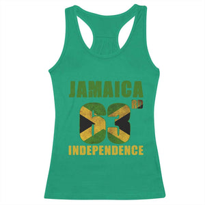 Jamaica 63rd Independence Racerback Tank Top Jamaican Pride TS11 Irish Green Print Your Wear