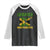Jamaica 63rd Independence Raglan Shirt Jamaican Pride TS11 Black White Print Your Wear
