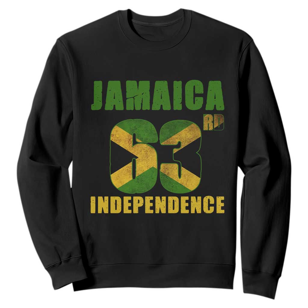 Jamaica 63rd Independence Sweatshirt Jamaican Pride TS11 Black Print Your Wear