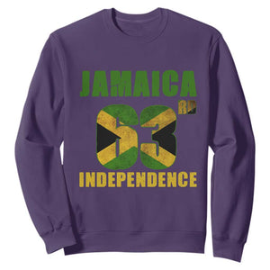 Jamaica 63rd Independence Sweatshirt Jamaican Pride TS11 Purple Print Your Wear