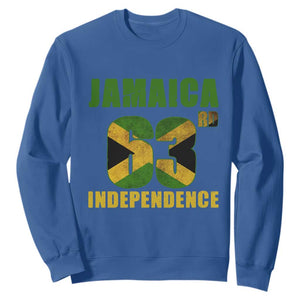 Jamaica 63rd Independence Sweatshirt Jamaican Pride TS11 Royal Blue Print Your Wear