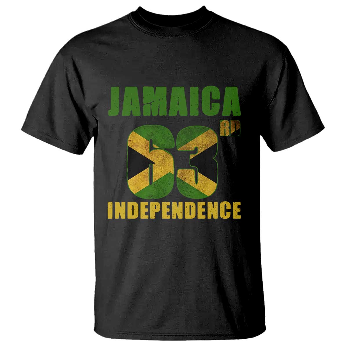 Jamaica 63rd Independence T Shirt Jamaican Pride TS11 Black Print Your Wear