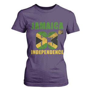 Jamaica 63rd Independence T Shirt For Women Jamaican Pride TS11 Purple Print Your Wear