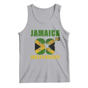 Jamaica 63rd Independence Tank Top Jamaican Pride TS11 Athletic Heather Print Your Wear