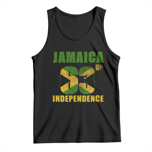 Jamaica 63rd Independence Tank Top Jamaican Pride TS11 Black Print Your Wear