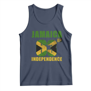 Jamaica 63rd Independence Tank Top Jamaican Pride TS11 Navy Print Your Wear
