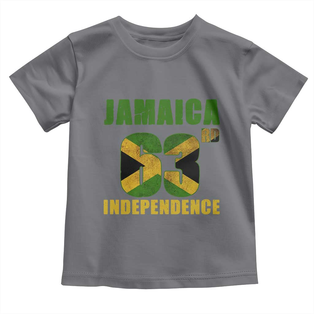 Jamaica 63rd Independence Toddler T Shirt Jamaican Pride TS11 Charcoal Print Your Wear
