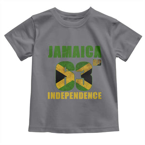 Jamaica 63rd Independence Toddler T Shirt Jamaican Pride TS11 Charcoal Print Your Wear