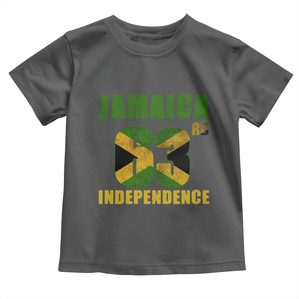 Jamaica 63rd Independence Toddler T Shirt Jamaican Pride TS11 Dark Heather Print Your Wear