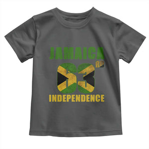 Jamaica 63rd Independence Toddler T Shirt Jamaican Pride TS11 Dark Heather Print Your Wear