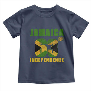 Jamaica 63rd Independence Toddler T Shirt Jamaican Pride TS11 Navy Print Your Wear