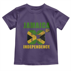 Jamaica 63rd Independence Toddler T Shirt Jamaican Pride TS11 Purple Print Your Wear