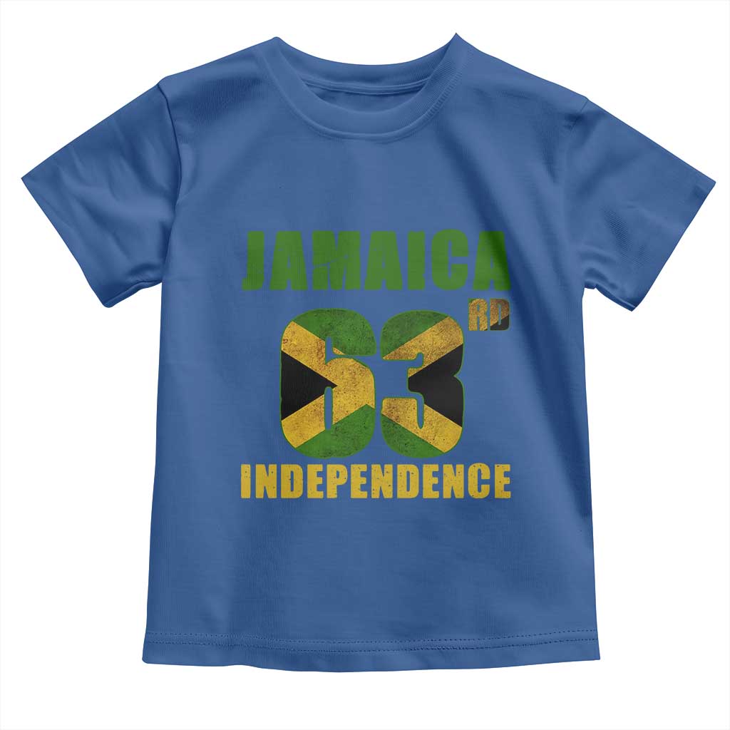 Jamaica 63rd Independence Toddler T Shirt Jamaican Pride TS11 Royal Blue Print Your Wear