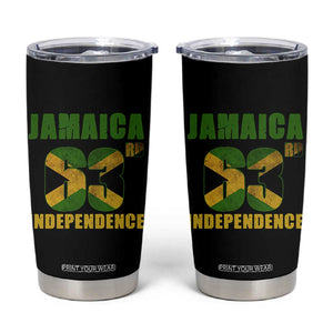Jamaica 63rd Independence Tumbler Cup Jamaican Pride TS11 Black Print Your Wear