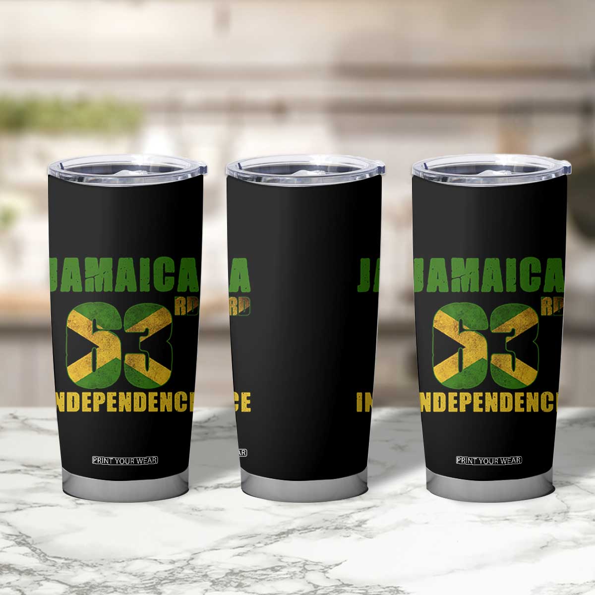 Jamaica 63rd Independence Tumbler Cup Jamaican Pride TS11 Print Your Wear