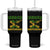 Jamaica 63rd Independence Tumbler With Handle Jamaican Pride TS11 One Size: 40 oz Black Print Your Wear