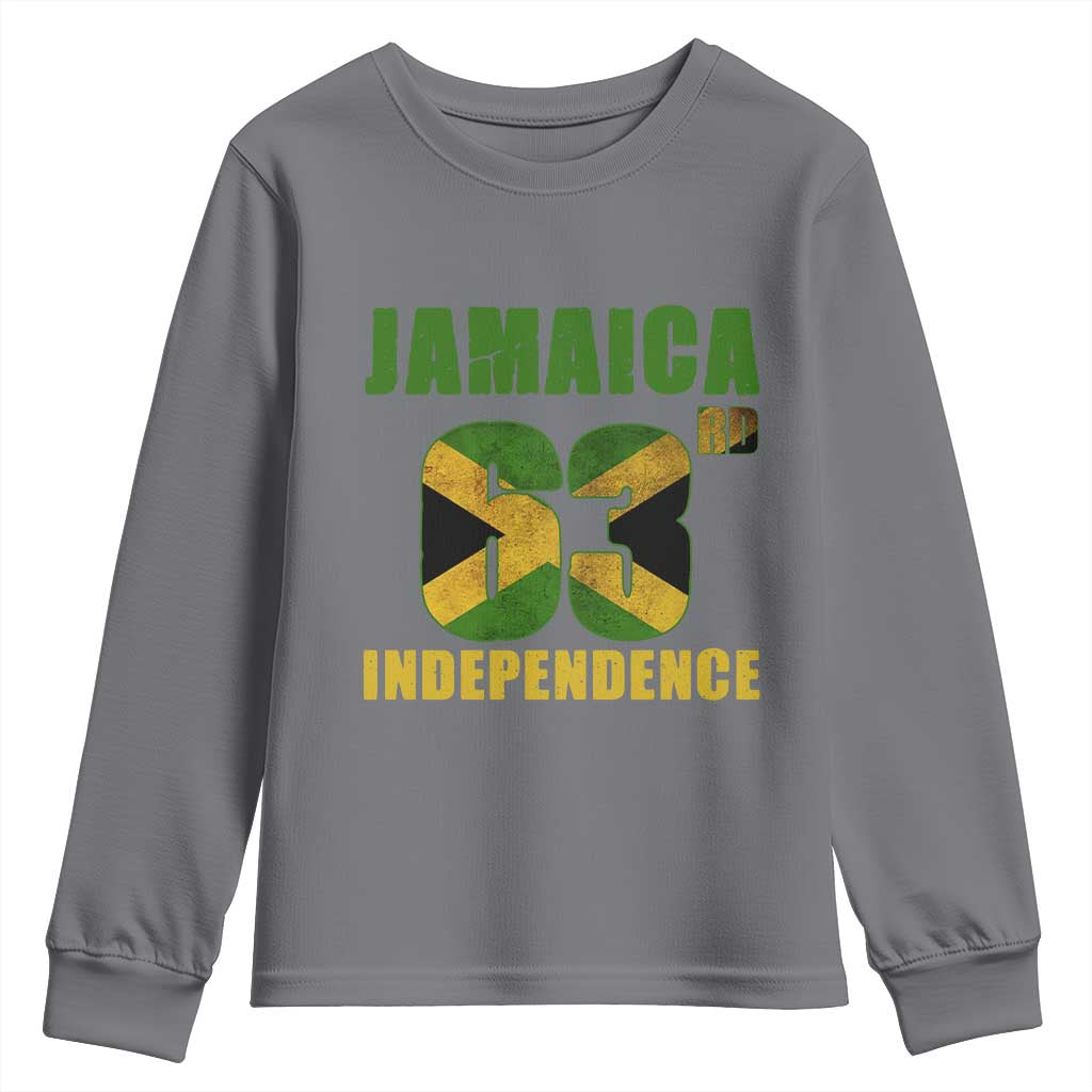 Jamaica 63rd Independence Youth Sweatshirt Jamaican Pride TS11 Charcoal Print Your Wear