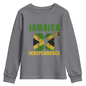 Jamaica 63rd Independence Youth Sweatshirt Jamaican Pride TS11 Charcoal Print Your Wear