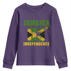 Jamaica 63rd Independence Youth Sweatshirt Jamaican Pride TS11 Purple Print Your Wear