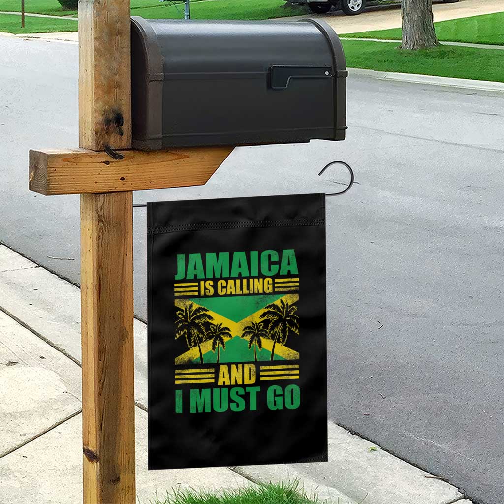 Funny Jamaica Is Calling And I Must Go Garden Flag Jamaican Flag Travel TS11 Print Your Wear