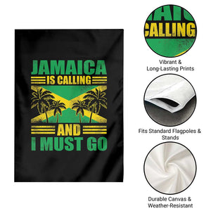 Funny Jamaica Is Calling And I Must Go Garden Flag Jamaican Flag Travel TS11 Print Your Wear