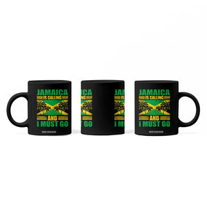 Funny Jamaica Is Calling And I Must Go Coffee Mug Jamaican Flag Travel TS11 Print Your Wear