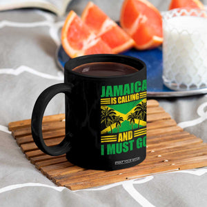 Funny Jamaica Is Calling And I Must Go Coffee Mug Jamaican Flag Travel TS11 Print Your Wear