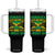 Funny Jamaica Is Calling And I Must Go Tumbler With Handle Jamaican Flag Travel TS11 One Size: 40 oz Black Print Your Wear