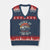 Funny Buckle Up I Want To Try Something V-Neck Knit Sweater Vest Offroad Car American Flag - Print Your Wear