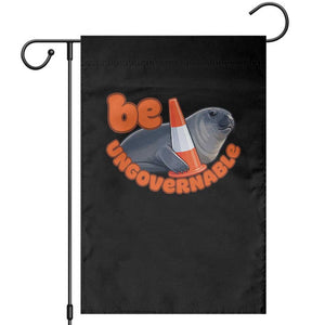 Neil The Seal Be Ungovernable Garden Flag Funny Tasmania Elephant Seal Road TS11 Black Print Your Wear