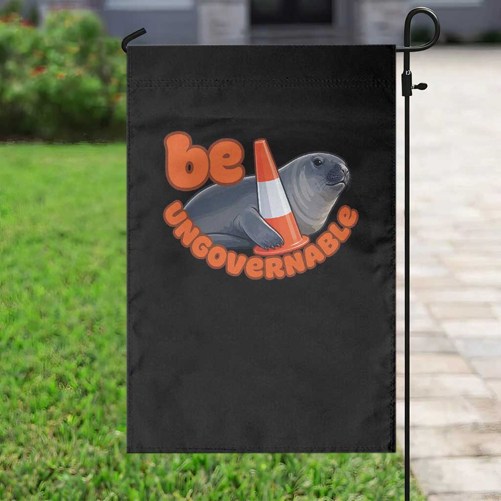 Neil The Seal Be Ungovernable Garden Flag Funny Tasmania Elephant Seal Road TS11 Print Your Wear