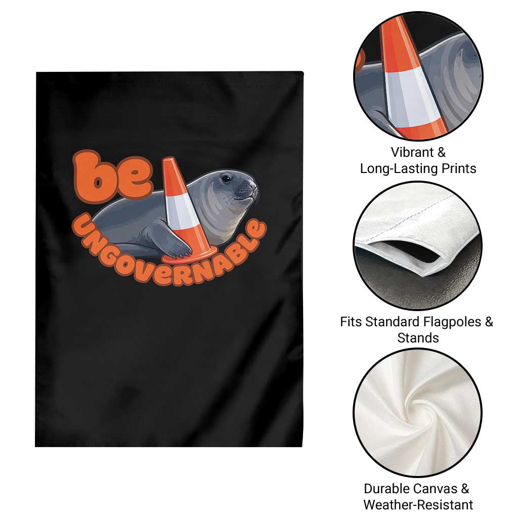 Neil The Seal Be Ungovernable Garden Flag Funny Tasmania Elephant Seal Road TS11 Print Your Wear
