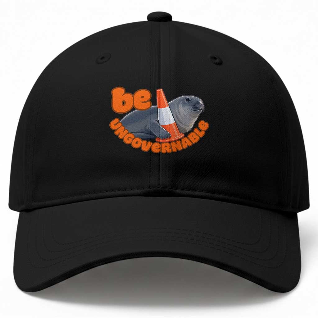 Neil The Seal Be Ungovernable Baseball Cap Funny Tasmania Elephant Seal Road TS11 Print Your Wear