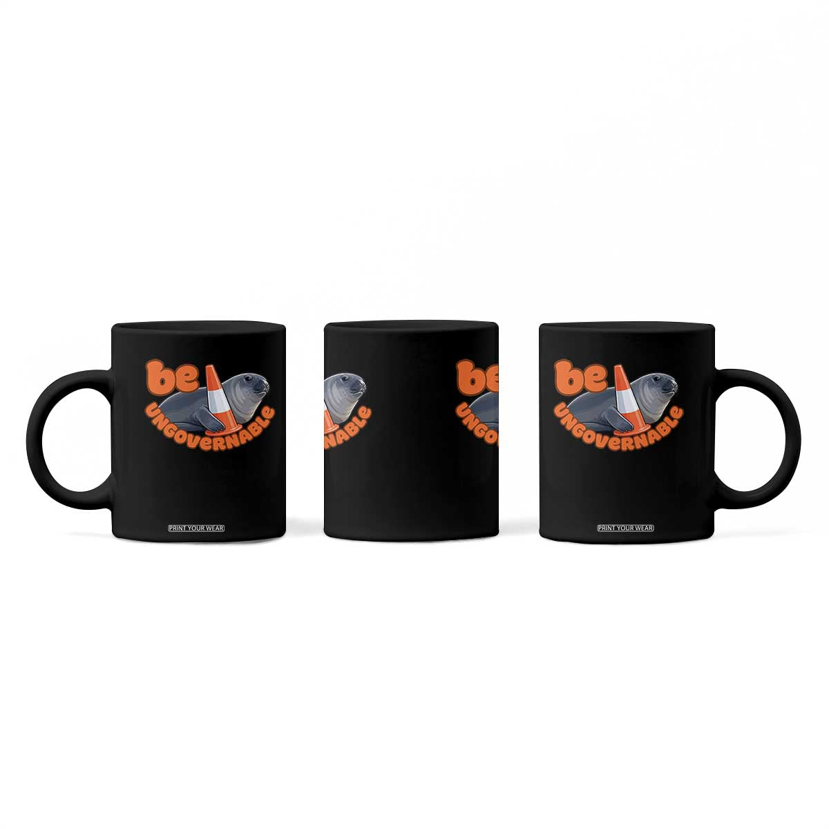 Neil The Seal Be Ungovernable Coffee Mug Funny Tasmania Elephant Seal Road TS11 Print Your Wear