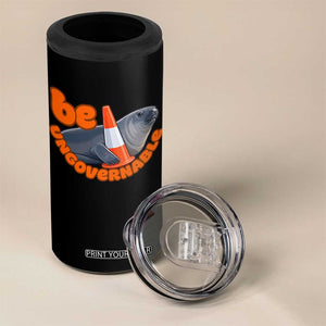 Neil The Seal Be Ungovernable 4 in 1 Can Cooler Tumbler Funny Tasmania Elephant Seal Road TS11 Print Your Wear