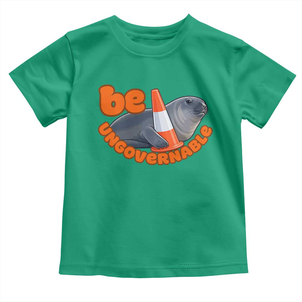 Neil The Seal Be Ungovernable Toddler T Shirt Funny Tasmania Elephant Seal Road TS11 Irish Green Print Your Wear