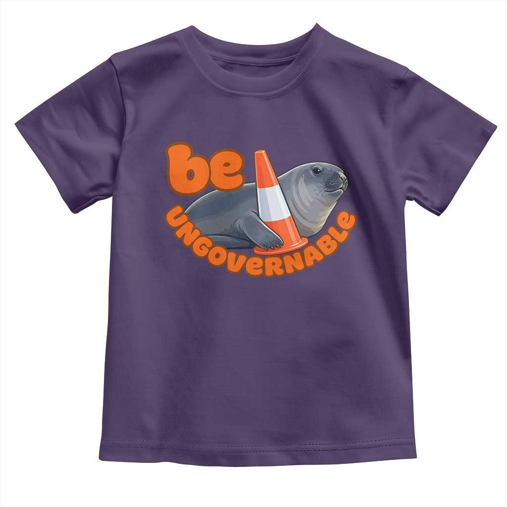 Neil The Seal Be Ungovernable Toddler T Shirt Funny Tasmania Elephant Seal Road TS11 Purple Print Your Wear