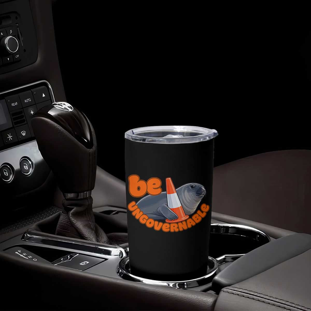 Neil The Seal Be Ungovernable Tumbler Cup Funny Tasmania Elephant Seal Road TS11 Print Your Wear