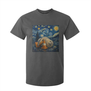 Funny Neil The Seal Starry Night T Shirt For Kid Van Gogh Art for Tasmania Seal Lovers TS11 Dark Heather Print Your Wear