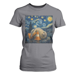 Funny Neil The Seal Starry Night T Shirt For Women Van Gogh Art for Tasmania Seal Lovers TS11 Charcoal Print Your Wear