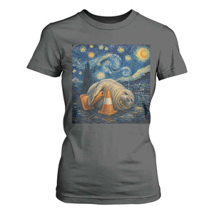 Funny Neil The Seal Starry Night T Shirt For Women Van Gogh Art for Tasmania Seal Lovers TS11 Dark Heather Print Your Wear