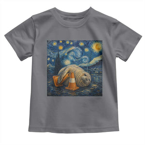 Funny Neil The Seal Starry Night Toddler T Shirt Van Gogh Art for Tasmania Seal Lovers TS11 Charcoal Print Your Wear