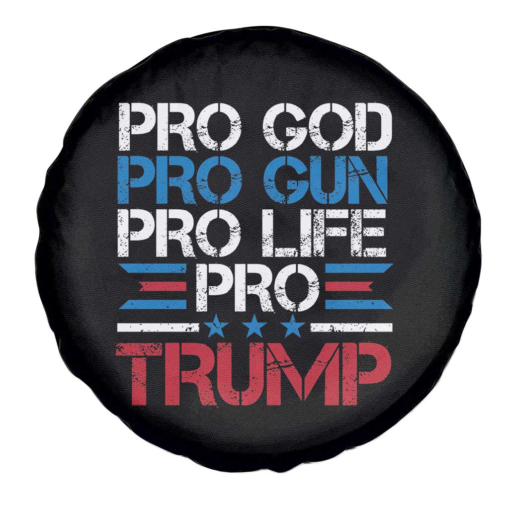 Trump Supporters Spare Tire Cover Pro God Pro Gun Pro Life Pro Trump Election Star TS11 Print Your Wear