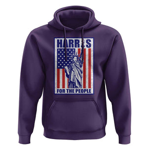 Kamala 2024 Hoodie Harris For The People Liberty American Flag TS11 Purple Print Your Wear
