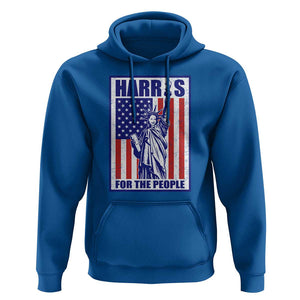 Kamala 2024 Hoodie Harris For The People Liberty American Flag TS11 Royal Blue Print Your Wear