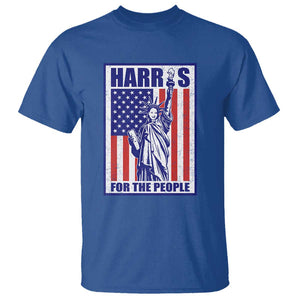 Kamala 2024 T Shirt Harris For The People Liberty American Flag TS11 Royal Blue Print Your Wear