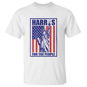 Kamala 2024 T Shirt Harris For The People Liberty American Flag TS11 White Print Your Wear