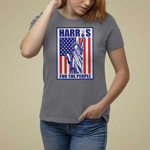 Kamala 2024 T Shirt For Women Harris For The People Liberty American Flag TS11 Charcoal Print Your Wear